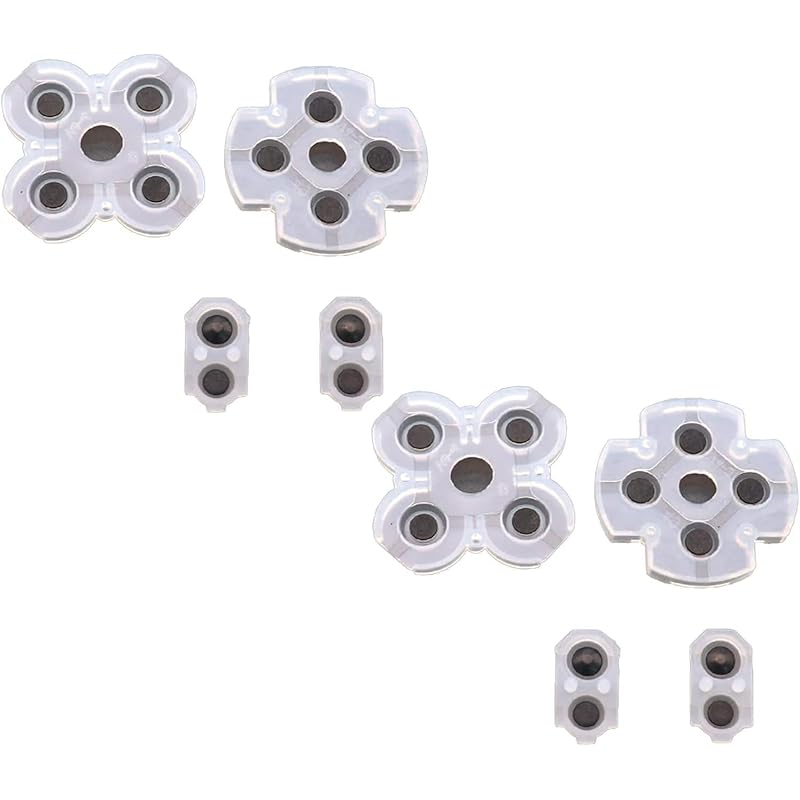 

audiophile For PS4 controller replacement rubber pads JDS-050/055 V3 (basis) cross key for each button conductive rubber repair parts compatible parts