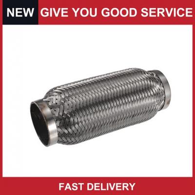 Universal 60x200mm Car Exhaust Flexible Pipe Tubing Exhaust Flex Joint Pack of 1