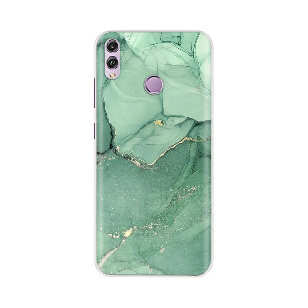 Für Honor 8X Hülle Mode Klare Bunte Weiche Handy-Rückabdeckung Für Huawei Honor 8X Silikon Funda Stoßfänger Schalen für Honor 8X