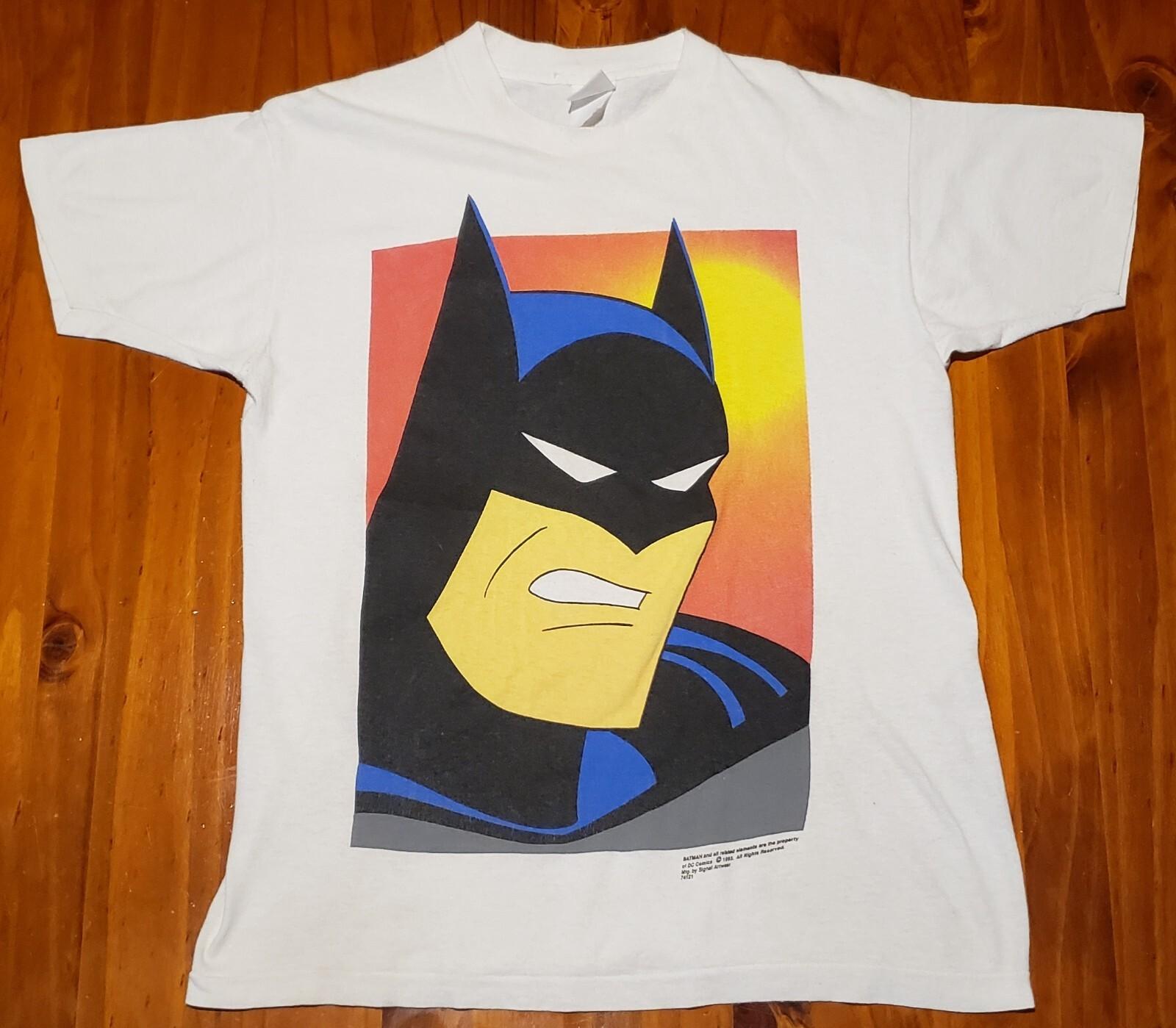 Batman The Animated Series Vintage Tee Medium 1993 Cartoons 90s AOP DC Comics Unisex T-Shirt XXXXL