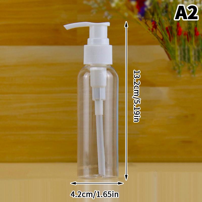 100/120/150/200/250/300ml Portable Vacuum Press Spray Bottle Refillable Shampoo Cosmetic Cream Liquid Lotion Dispenser for Trave