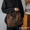 VITAFELICE Drawstring Tote Bag Women's 2-Way inb-10009z (Suede Brown)