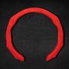 5D Premium Sports Suede Car Steering Wheel Cover Breathable Universal Non-slip 15inch/38cm New Styling Booster Covers Auto Parts