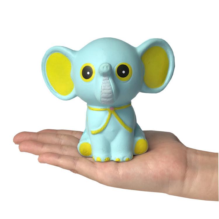Cute Cartoon Elephant Stress Toy With Pu Foam For Childrens Playroom And Gift Giving
