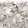 Lots Metal Star Rivets Garment Rock Punk Clothing Accessories Star Rivets Spots Nailhead Leather Craft DIY Studs Spikes Nailhead