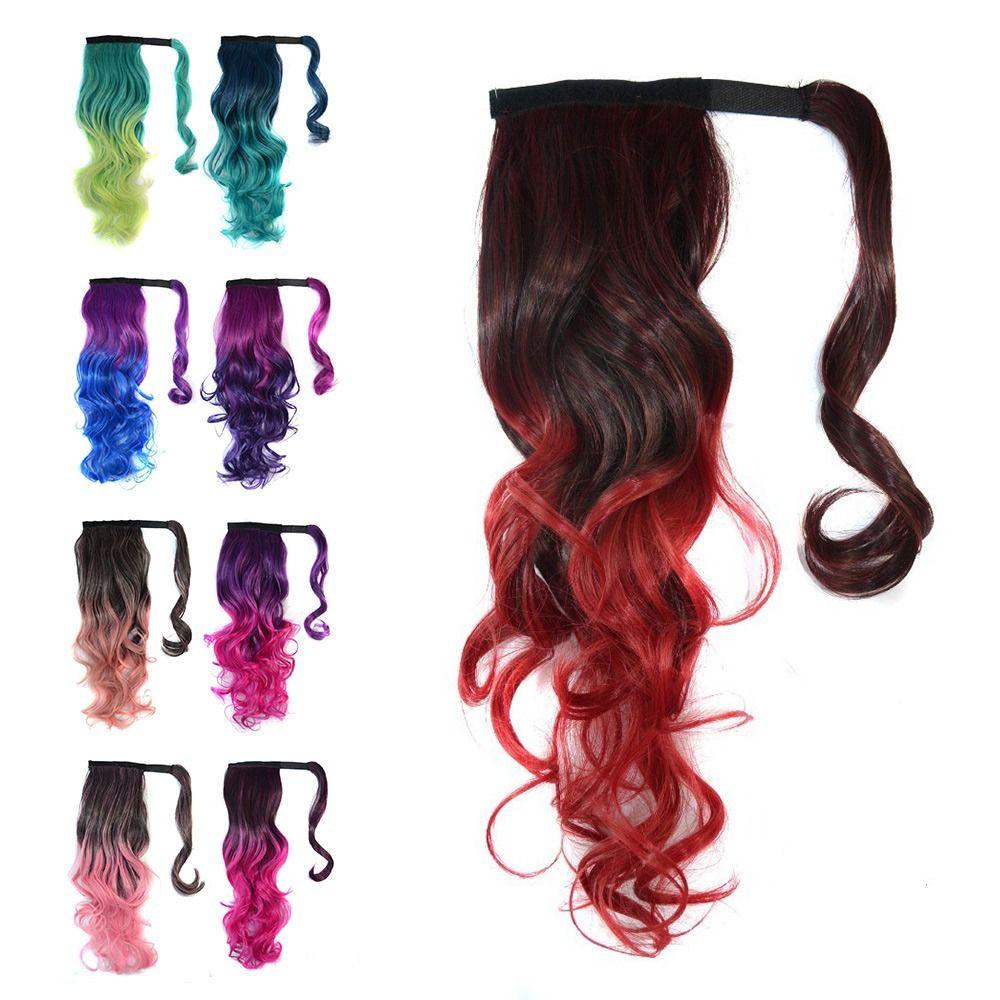 

Wavy Ponytail Wig Hair Messy Fake Hair Cool Ponytail Hair Extension Women 5