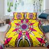 Exotic Geometric Duvet Cover Set Luxury Mandala Bedding Set Colorful Abstract Art Polyester Quilt Cover Queen Comforter Cover
