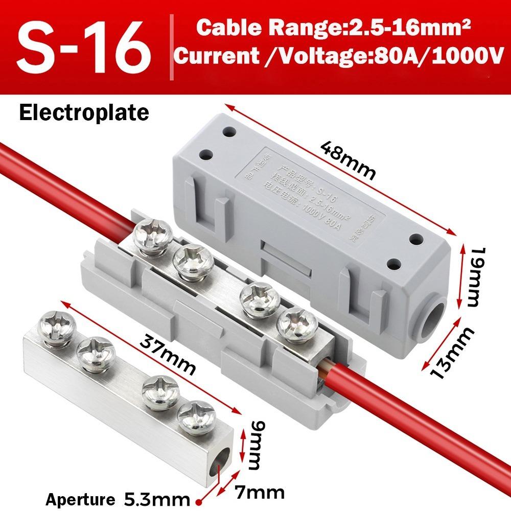 New Spliceable High Power Splitter Brass Reusable Quick Terminal Block Wire Connector Electrical