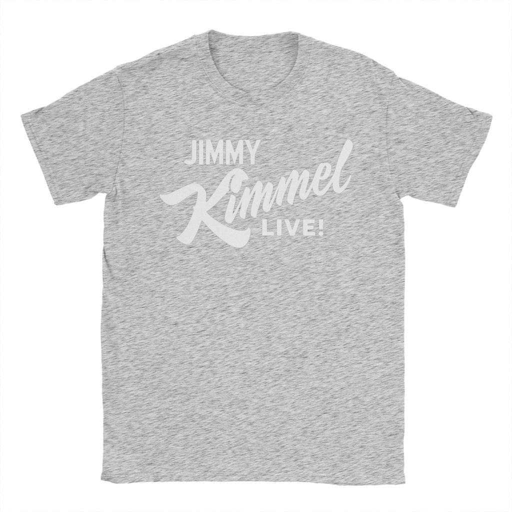 Jimmy Kimmel Live Men's T Shirt  Funny Tees Short Sleeve Round Neck T-Shirt Pure Cotton Gift Tops
