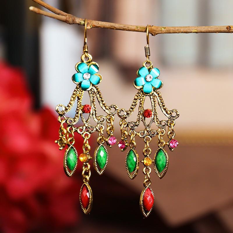 Your Dixi Colorful Retro Flower Earrings - Ethnic Style Daisy Jewelry