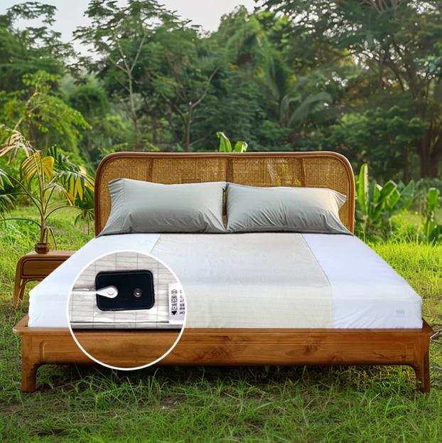 89*264CM Grounding Sheet with Silver Fiber Technology | Anti-Inflammation, Better Sleep & Energy Boost  Free 4.5m Grounding Cord Included