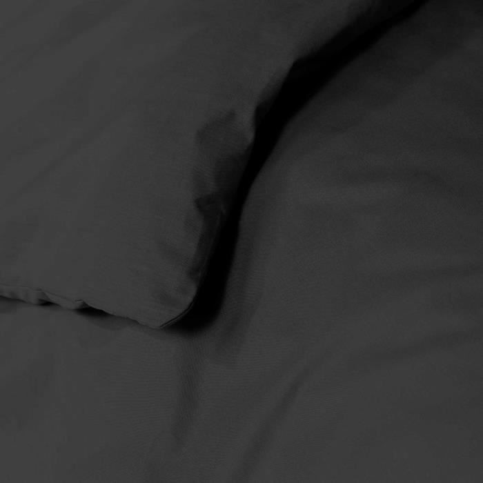 Housse de couette 220 x 240 cm Emotion noir