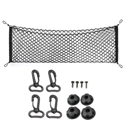 Rete per Bagagliaio Auto 6 Misure Rete Elastica in Nylon Posteriore Schienale Organizzatore Portaoggetti per Bagagliaio Rete Portaoggetti per Bagagli Accessori Auto
