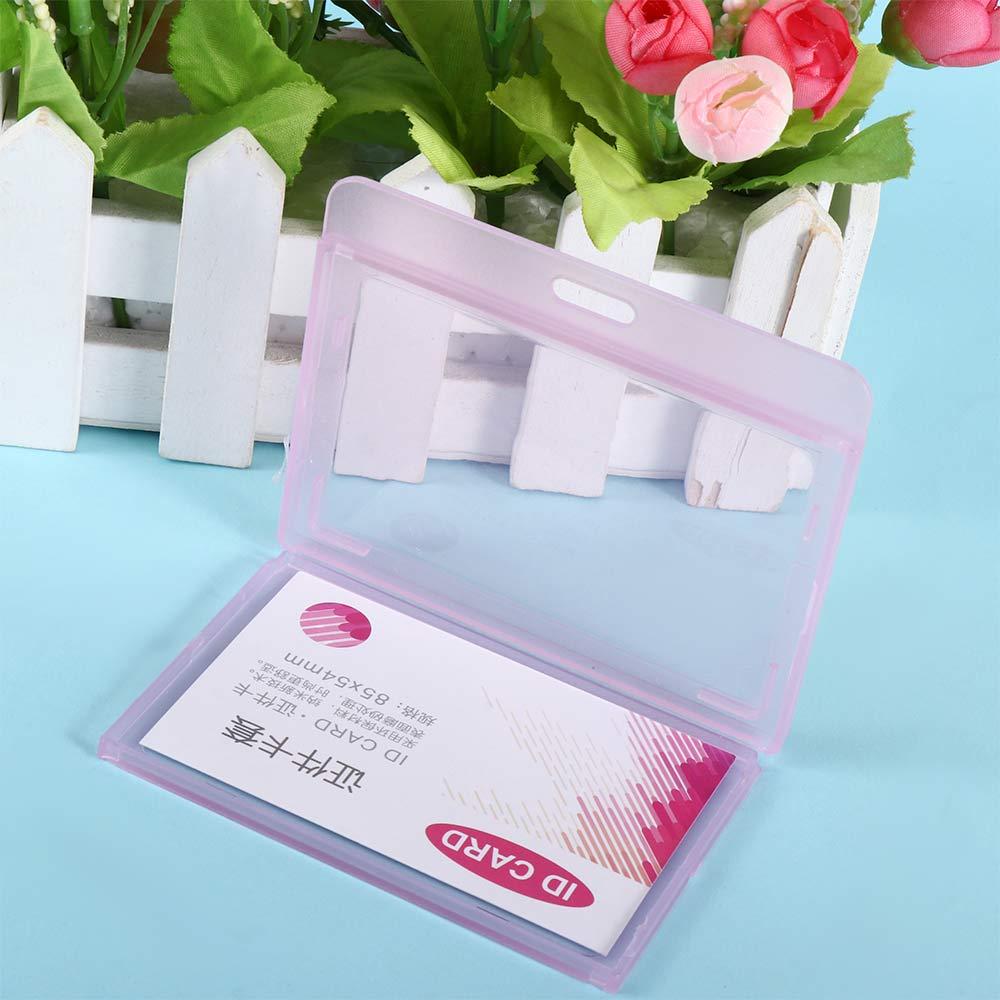 Key Holder Plastic Card Sleeve Badge Holder Name Card Cover Bank Card Holder ID Card Holder