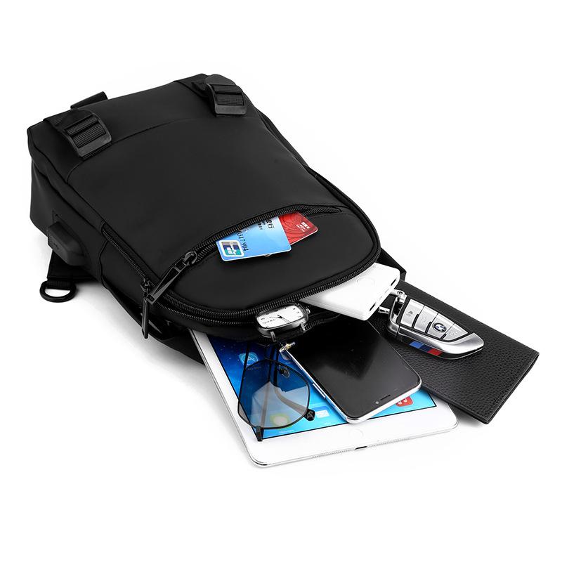 Unisex-Brusttasche, einfache Aufbewahrungstasche, leicht, für Reisen, kleiner Rucksack, Umhängetasche, modisch, lässig, einzelne Schultertaschen