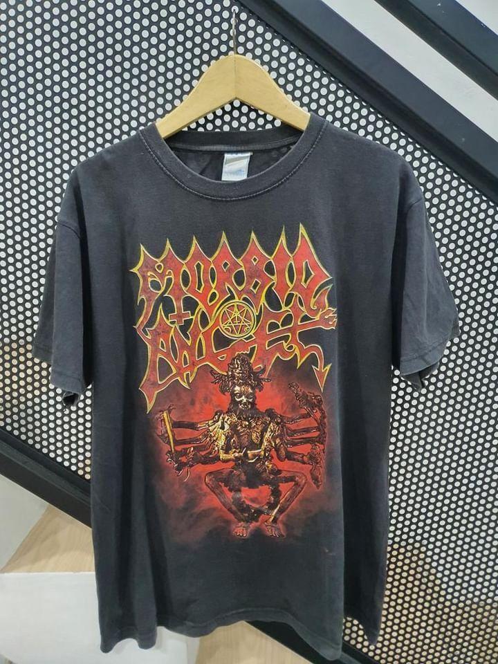 Morbid Angel Tour 2008 Band Black Unisex Tshirt Men Women S-5XL KH12237 Unisex T-Shirt XXXXL