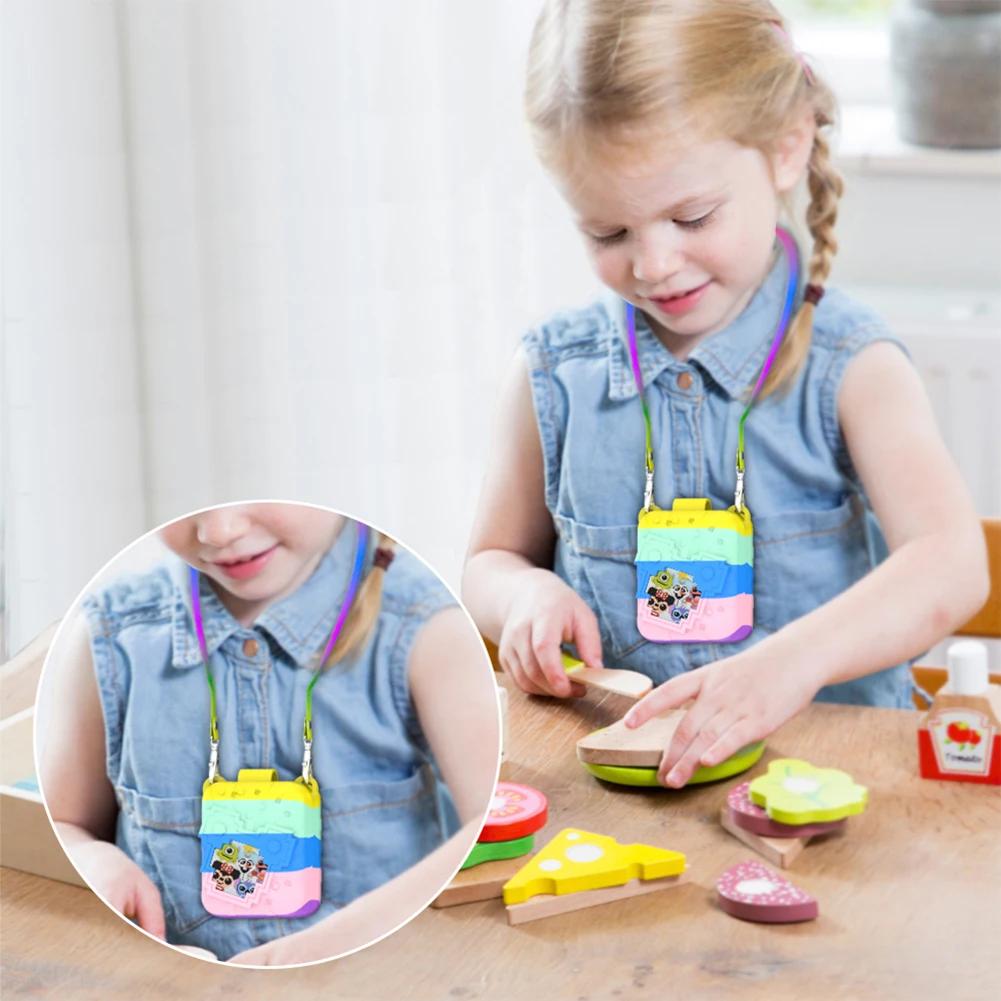 Silicone Cover Case Washable Protective Skin Sleeve with Lanyard Wateproof Protective Cover For Bitzee Magicals Interactive Toy