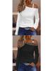 2026 Autumn Metal Buckle One-Shoulder Blouse for Women