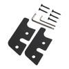 2Pcs Metal Sun Visor Clips Set Black For 2018-2023 Jeep Wrangler JL JT Gladiator