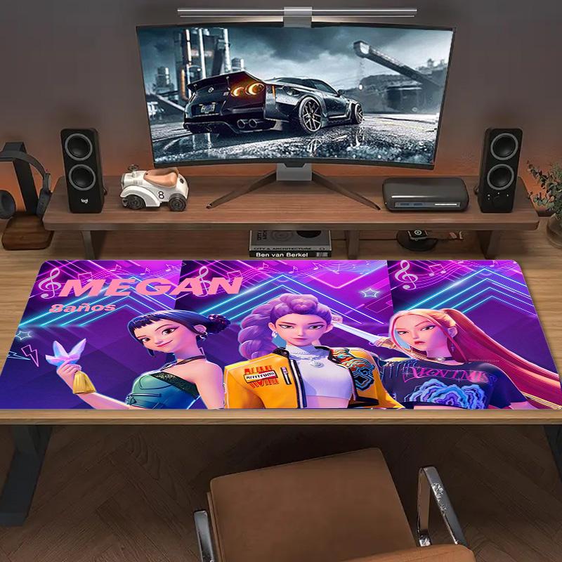 Cacciatori di Demoni Kpop Colore Tappetino Mouse Grande Tavolo da Gioco Cuscino Antiscivolo Laptop Tablet Tappetino Mouse Grande Tappetino XXL Mini PC Tappetino da Gioco Con Bordo Lock