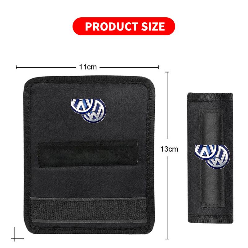 2026 Hot For Volkswagen VW 1/2PCS Car Interior Roof Handle Plush Protective Cover For VW Volkswagen Golf Polo Passat Touran Jett