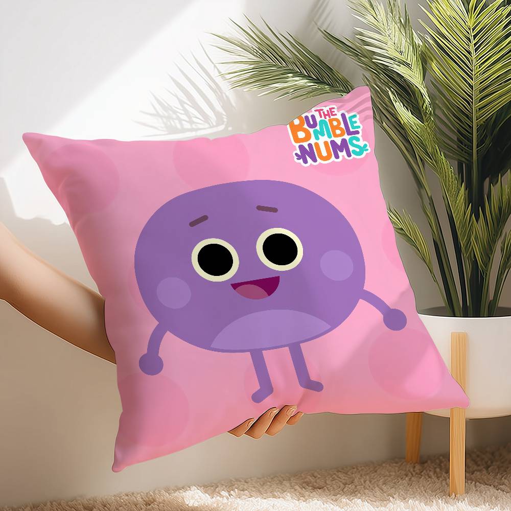 Bumble Nums Bescheidener Kissenbezug Kurzer Plüschdruck Kissenbezug Quadratische Wurfkissenbezüge Sofa Heimdekor