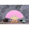 1 Peça Ventilador de Dança de Mão Estilo Chinês Padrão Personalizado Ventilador Dobrável de Bambu Ventilador de Mão para Casamento Ventilador de Flor de Bambu