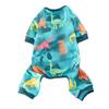 Soft Cotton Dog Pajamas Onesie for Small Medium Dogs - Polyester, Cozy, Wrinkle-Resistant Four-Legged Pet Apparel