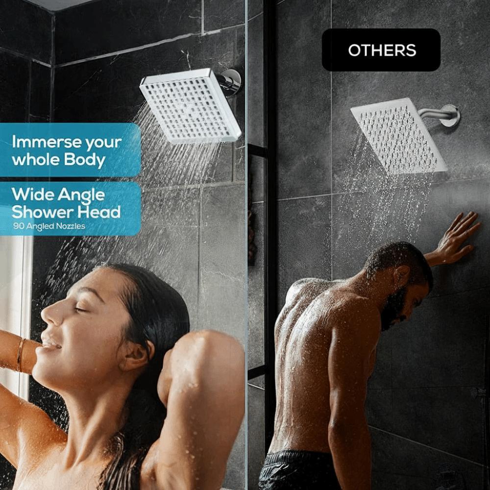 6-Inch Design Rainfall Shower Head Portable Waterfall Shower Head For Home Shower