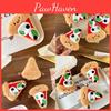 Pizza Plush Charming Toy Keychain Cute Cheese Accessory Perfect For Gifts