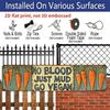 A Pure Vegan Metal Sign - "No Blood, Just Mud, Go Vegan" - Vintage Wall Art Suitable for Home, Kitchen, Café, Bar, Garage, or Cottage Decor