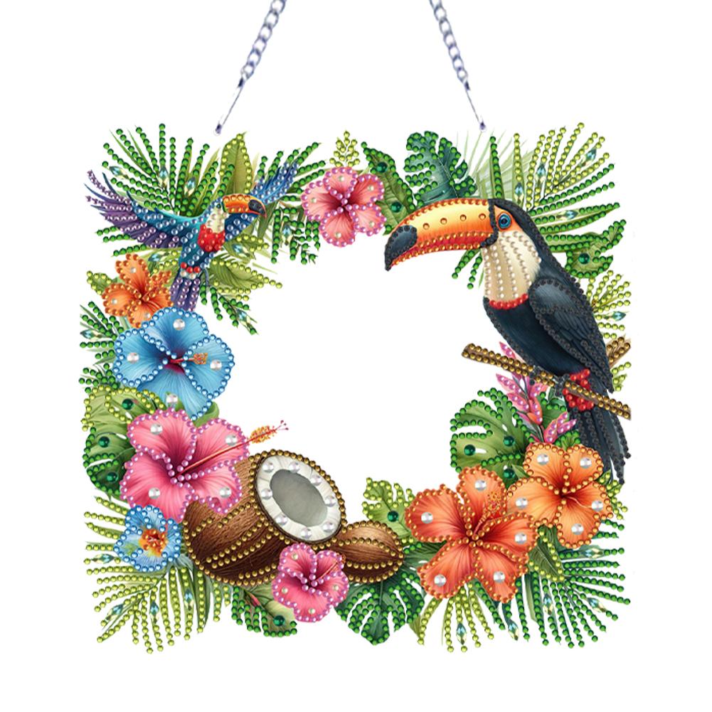 Acrylic Special Shape Flowers 5D DIY Diamond Painting Dots Pendant Rhinestone Diamond Art Pendants Diamond Painting Ornaments