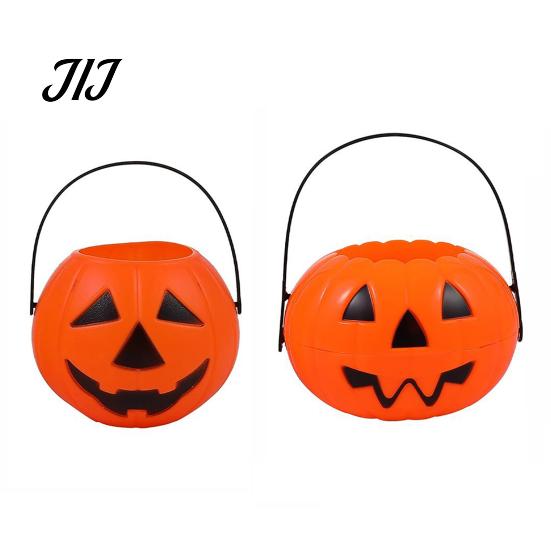 Trick or Treat Containers 1/2/3Pcs Halloween Pumpkin Candy Bucket, Trick-or-Treat Holder Basket, Bucket with Handle Jack-O-Lantern Sweet Snack
