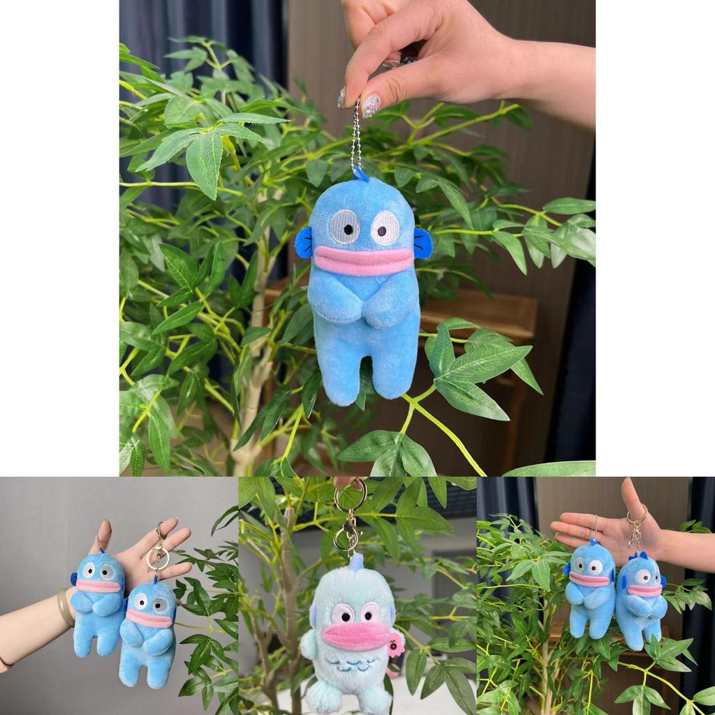 Adorable Plush Fish Monster Keychain Soft Toy With Cute Cartoon Design For Kids