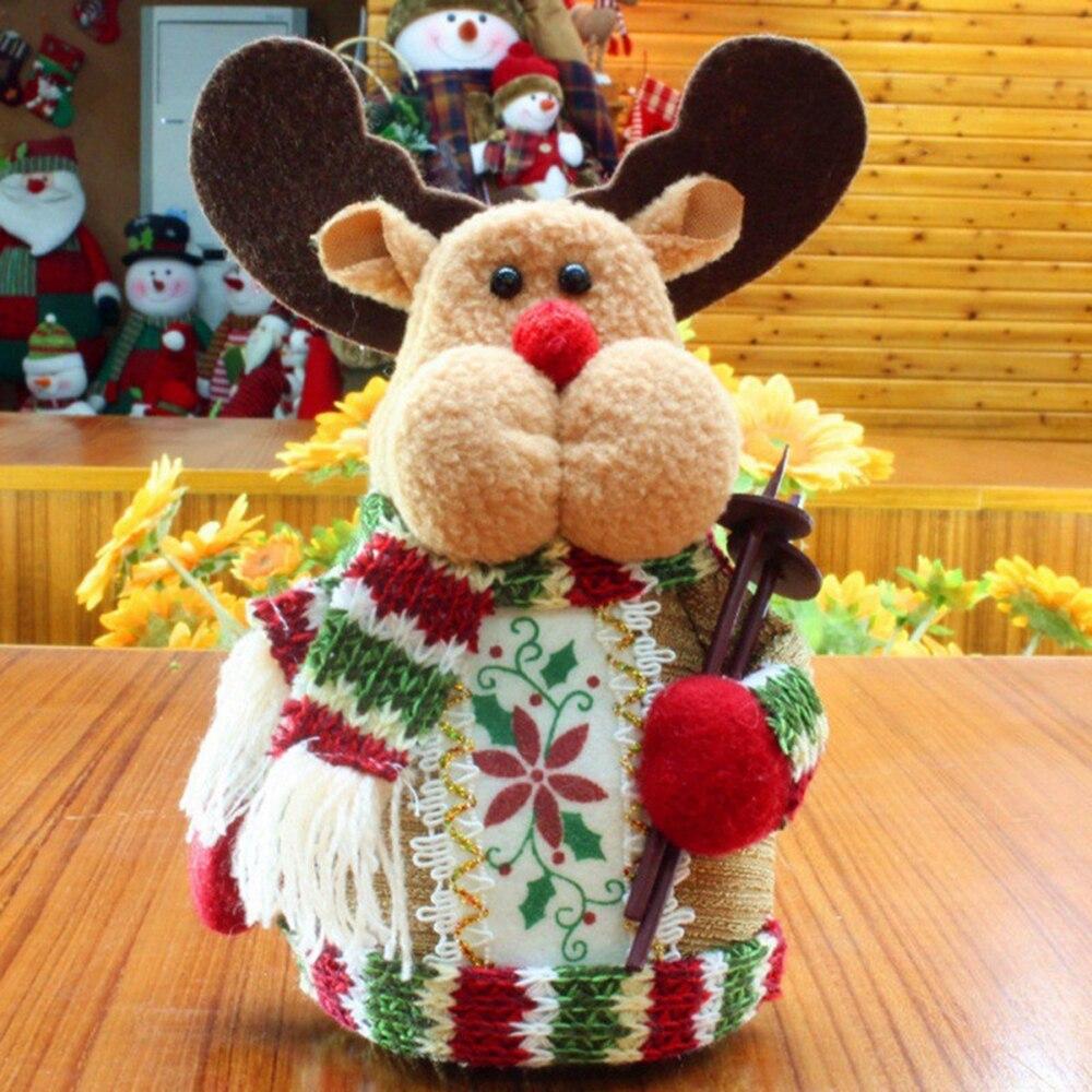 Snowman Doll Merry Chirstmas Decor For Home Table  Elk Doll Christmas Ornaments Santa Claus Navidad Gift Happy New Year