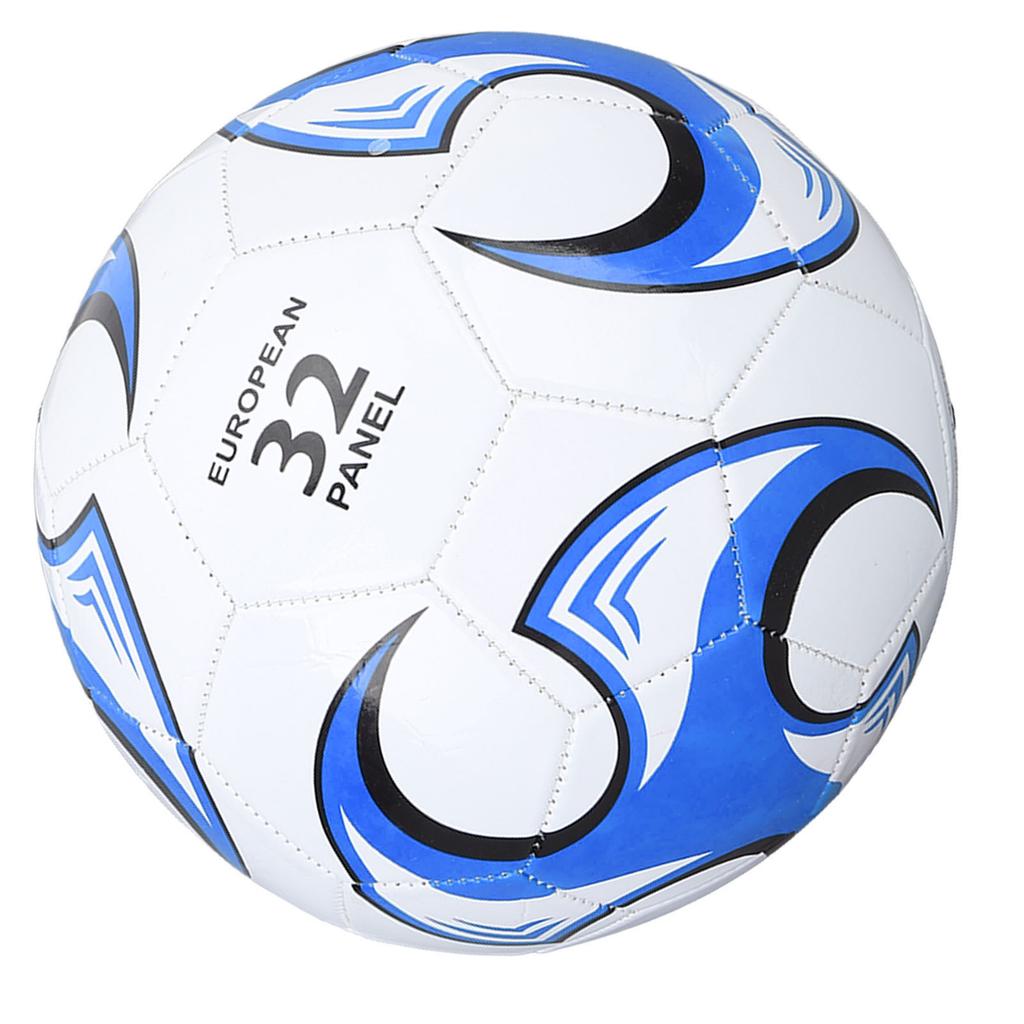 Size 5 Soccer Ball PVC for Competitions Training Exams Official Indoor Outdoor Play Blue