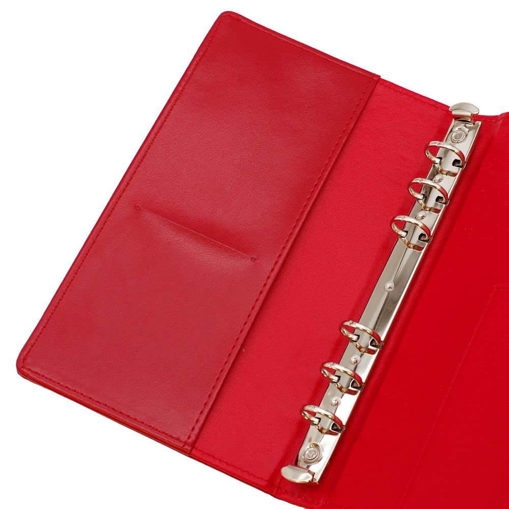 Gulfstream Systembibel PU-ring Diameter 15mm Anteckningsbok, Storlek, Läder, [Orange] GPU-6BB-03