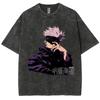 Gojo Satoru Mens Anime Jujutsu Kaisen Summer Harajuku TShirt  Cotton Fitness Vintage Street Women Casual Short Sleeve