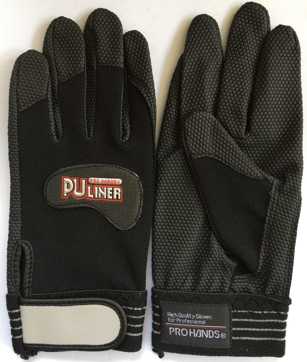 

Fuji Glove PU Liner Alpha Black Synthetic Leather LL 10 Made with Japanese Materials Gloves, Black, Size, Pairs,