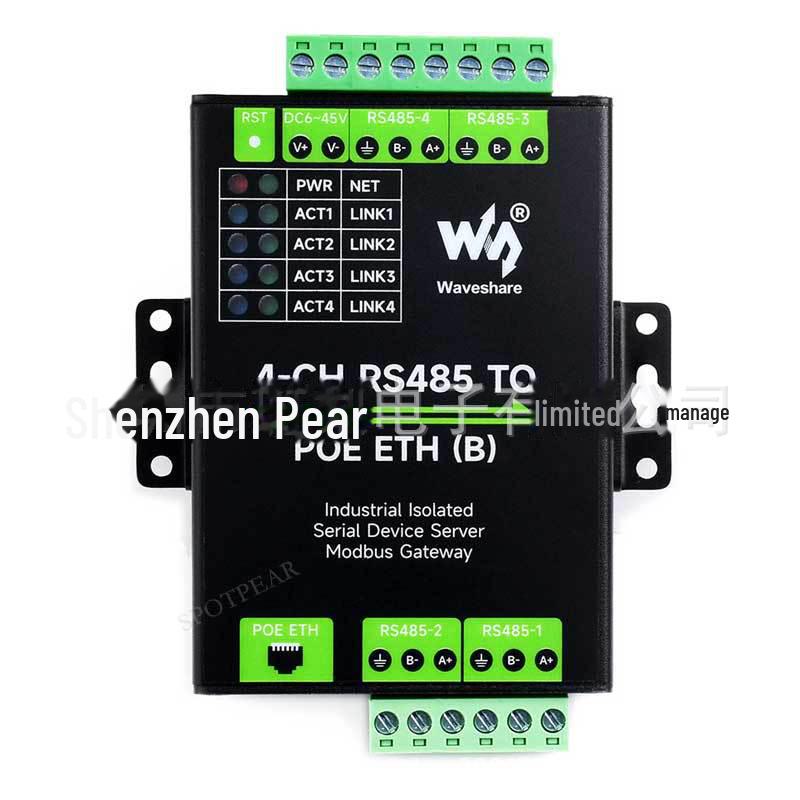 Industrial-Grade 4-Port RS485 To RJ45 Ethernet Converter
