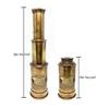 Brass Victorian Telescope 6.5 Inch – Personalized Antique Spyglass with Custom Engraved Wooden Box | Nautical Gift for Men, Decor & Collectors