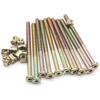 Lot de 10 Boulons M6 X 90 mm à tête hexagonale Allen pour Meubles, Berceau, Lit d'enfant et Écrous cylindriques, pour Lits superposés, Chaises, Lits d'enfant, Tête de lit
