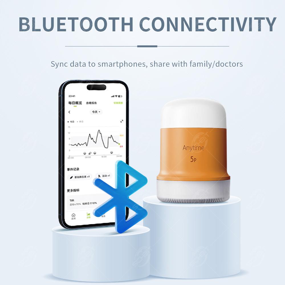 Yuwell Anytime 5P Blood Glucose Meter Sensor Kit 16-Day Real-Time Monitoring