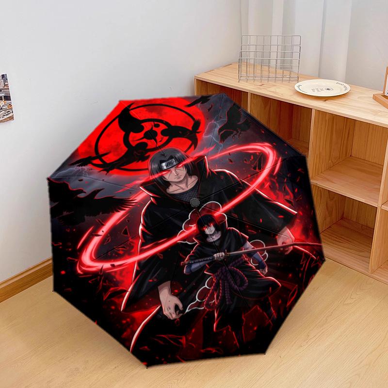 1PC NARUTO Automatic Umbrella - Suitable Travel Outdoor Portable Umbrella Birthday Gift Daily Essentials