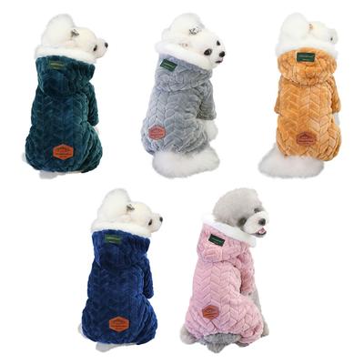 Winter Hund Kleidung Für Kleine Hunde Hund Jacke Verdicken Warme Fleece Welpen Haustier Mantel Fell Kapuze Jacke Overall Chihuahua Kleidung