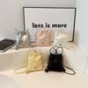 IELGY Fashion Simple Mobile Phone Lucky Bag Bag Lightweight Fresh Drawstring Hand Bag Crossbody