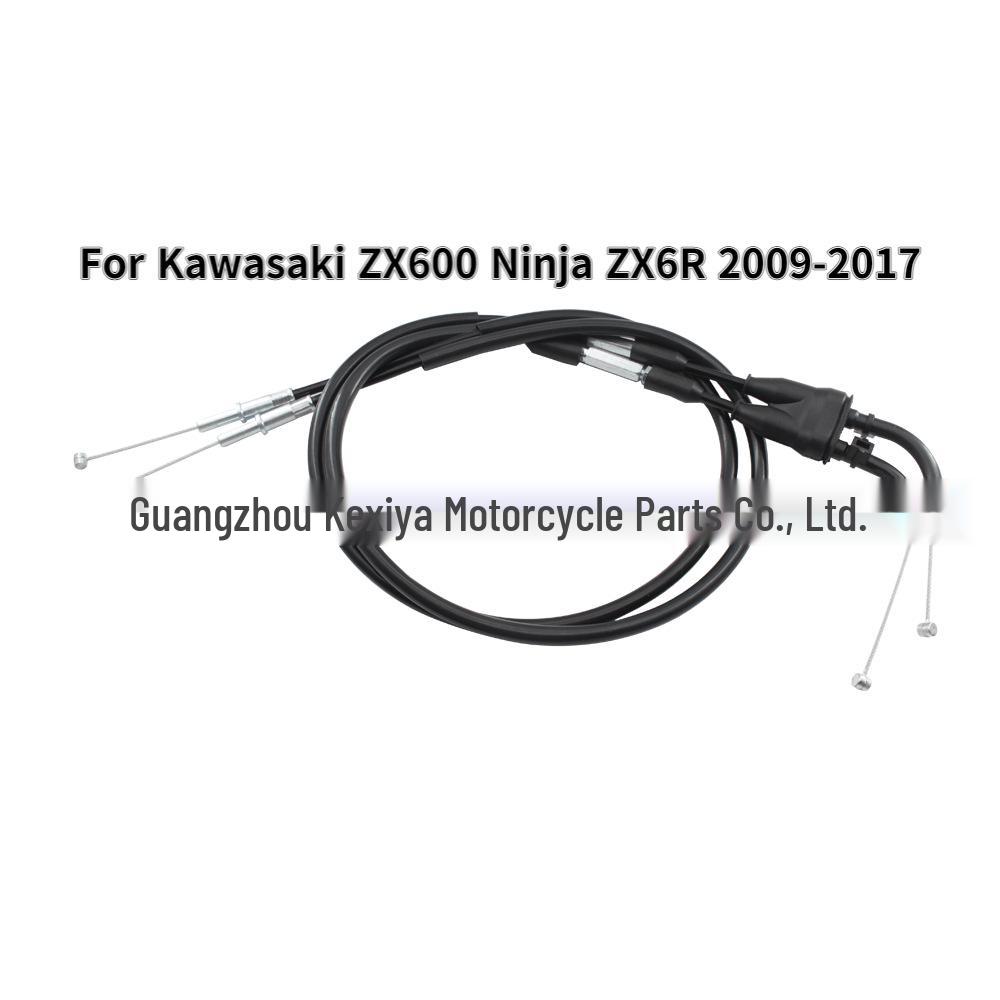 Compatible with Kawasaki ZX600 Ninja ZX6R 2009-2017 Throttle Pull Cable.