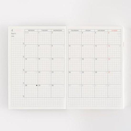 Hobonichi Techo 2025 Planner A6 1 page per day (English) January Monday start