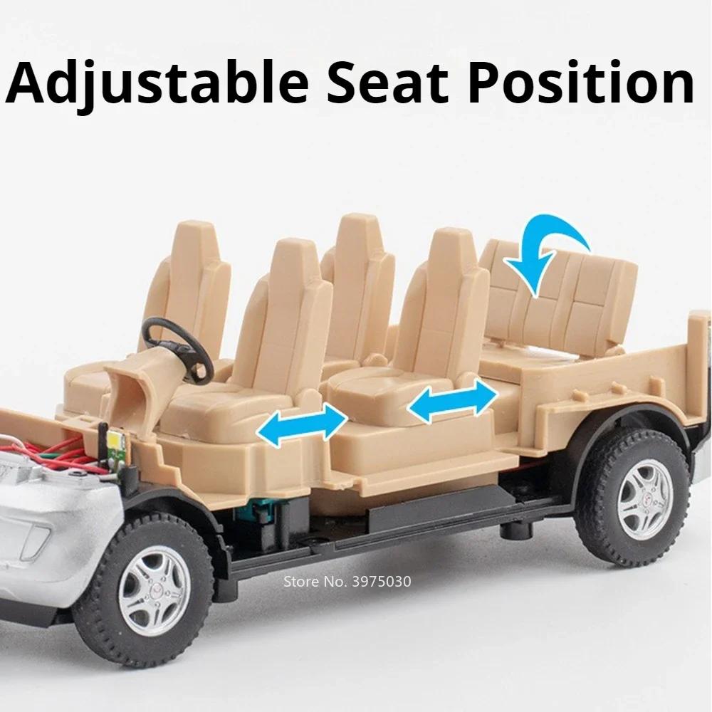 1:24 Alloy Diecast WuLing RongGuang Van Toy Miniature Car Models Rubber Tires Doors Opened Pull Back Vehicle Boys Birthday Gifts