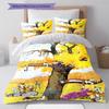 Calvin and Hobbes Pattern Bedding Quilt Set Quilt Cover Pillowcase Home Decoration Gift (1 * Duvet Cover + 2 * Pillowcase, Without Core)